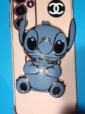 New! Mirror with Blue Stitch Phone Grip